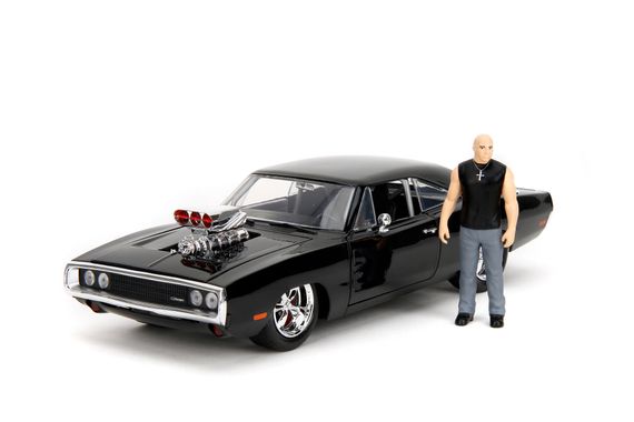 Игровая металлическая машинка Fast and Furious Додж Чарджер 1970 с фигуркой | Зображення 6