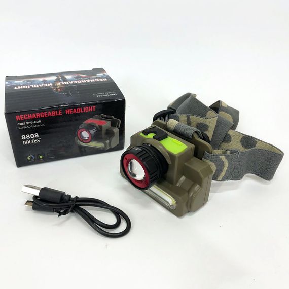 Налобний ліхтарик з захистом від вологи Police 8808/6908-XPE+COB, Ліхтарик діодний налобний QB-37 | Зображення 2