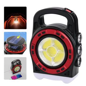 Ліхтар переносний 6678С-3LED+5COB, power bank, Li-Ion акумулятор, Waterproof, сонячна батарея, ЗУ microUSB, Box
