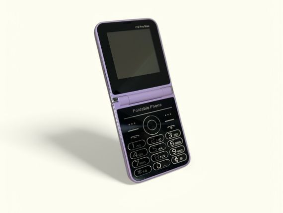 Кнопковий мобільний телефон розкладачка AIEK I16 Max на 4 сім карти Phiolet | Зображення 6
