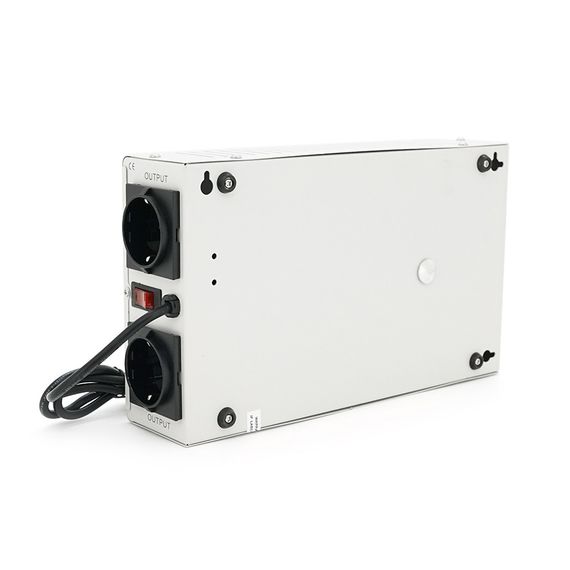 Стабілізатор напруги релейний настінного монтажу Europower SLIM-1000SBR LED, 1000VA 700W, 140-270Vac, SHUKO 2, Q1 | Зображення 2