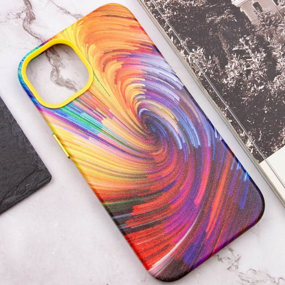 Кожаный чехол Colour Splash для Apple iPhone 11 Pro Max (6.5") Искусственная кожа, Orange / Red | Зображення 4