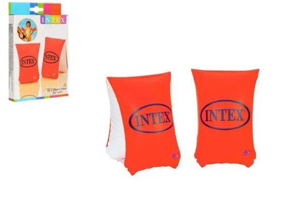 Нарукавники для плавання Intex 58641 30 х 15 см Помаранчевий shop (6941057408798)