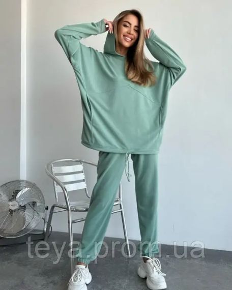Спортивный костюм для женщин цвет зеленый размеры S/M, L/XL FI_008507