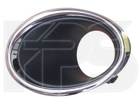 Решетка в бампере левая Nissan Qashqai '14-17 (с отв.) (FPS)