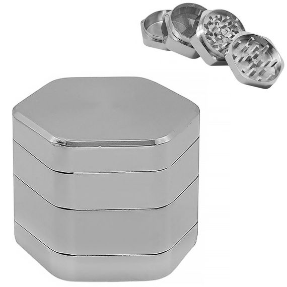 Гриндер Для Измельчения Табака На 4 Части "Grinder Magnets Silver"