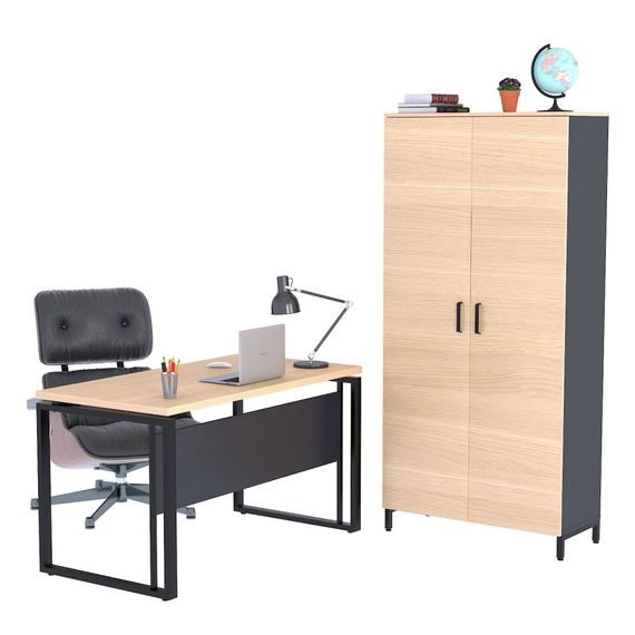 Шкаф офисный Loft Design LT-900-1900 антрацитборас | Зображення 3