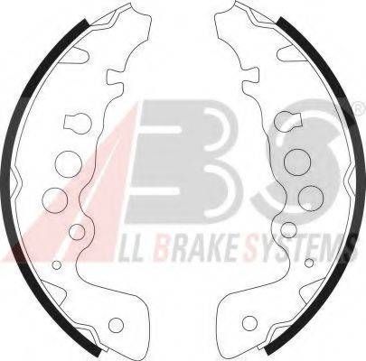 Колодка гальм. барабан. SUZUKI GRAND VITARA задн. (вир-во ABS) A.B.S. 9052 на SUZUKI GRAND VITARA XL-7 I (FT)