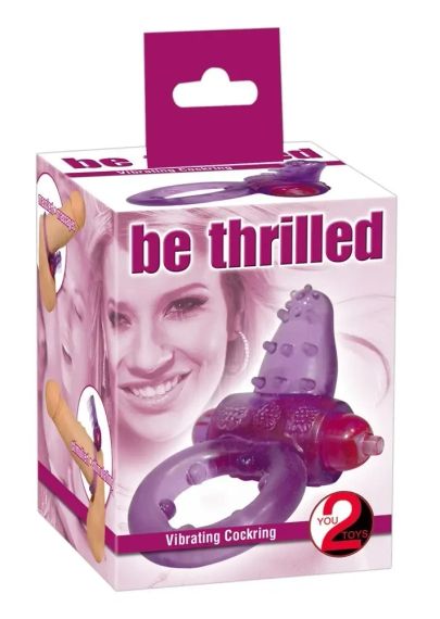 Кольцо с вибрацией Сиреневая нежность sexstyle | Зображення 6