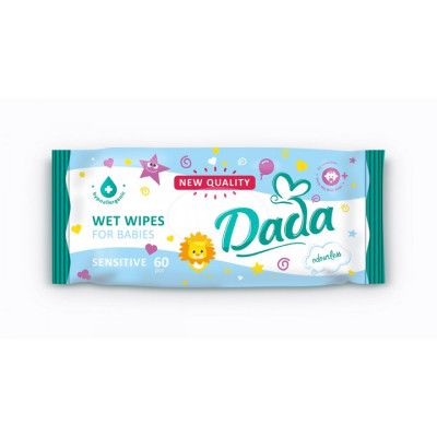 Детские влажные салфетки Dada без запаха 60 шт (4820174980368) - Топ Продаж!
