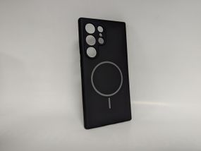 Samsung S24 Ultra MagSafe Протиударный чохол Софт Тач чохол чорний