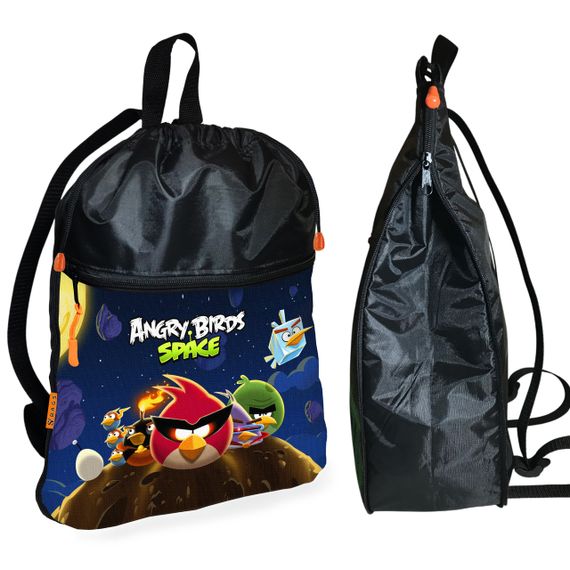 Школьный рюкзак детский Angry Birds + Сумка для обуви спортивной формы рюкзак-мешок мальчику (01916) | Зображення 1