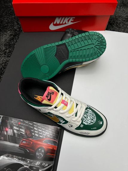 Кросівки чоловічі SB Dunk Low x Stussy 572 Green Beig , В'єтнам 45 29 | Зображення 7