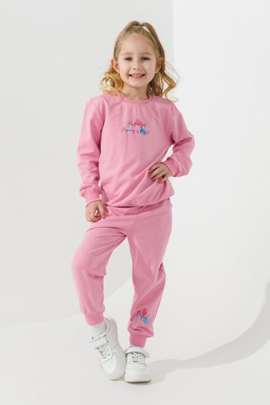 Костюм світшот+штани для дівчинки 14488 92 см Рожевий shop (2000990959003) | Зображення 2