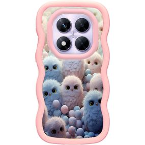 Чехол TPU Cloudy Pictures для Xiaomi Redmi Note 14 Pro 4G Owls