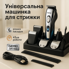 Машинка для окантовки акумуляторна, Універсальний тример для чоловіків Миюча машинка стрижки ED-22