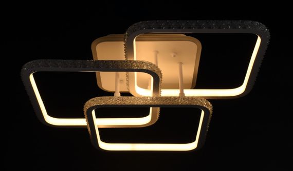 Люстра світлодіодна стельова LED світильник для квартири на стелю лед 26312 Білий 15х51х53 см. | Зображення 2