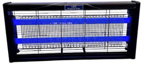 Знищувач комарів потужний електричний 30W UV LED лампа пастка для мух, мошок та москітів 220В чорна підвішувана