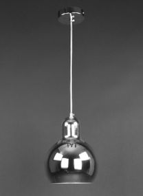 Люстра підвісна на 1 лампочку 27609 Хром 30-200х20х20 см.