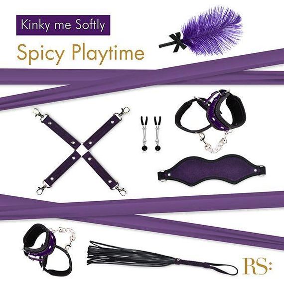 Подарунковий набір для BDSM RIANNE S — Kinky Me Softly Purple: 8 предметів для задоволення sexstyle | Зображення 1