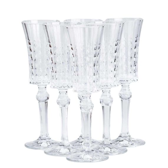 Бокалы для шампанского на высокой ножке 6 штук HP51A