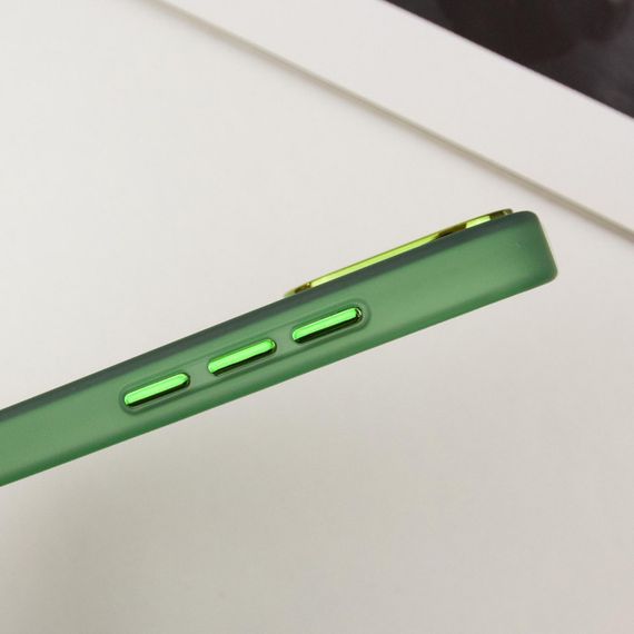 Чехол TPU+PC Lily with MagSafe для Apple iPhone 13 Pro Max (6.7") Army Green | Зображення 6