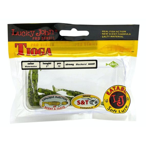 Виброхвост Lucky John Лаки Джон Tioga 2" PA01 10 шт в упаковке | Зображення 4