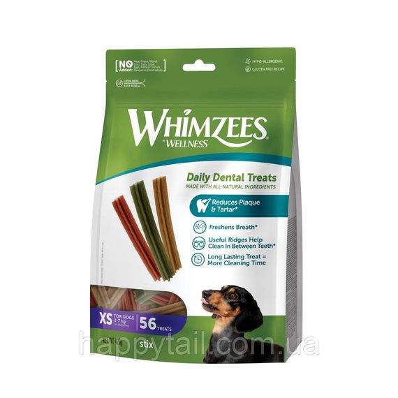 Ласощі Whimzees Stix  д/собак у формі паличок  XS 56 шт