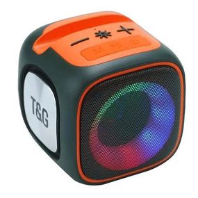Портативная Bluetooth колонка TG359 7W с RGB подсветкой. Цвет: зеленый