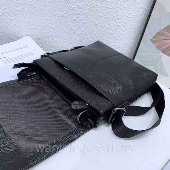 Мужская кожаная сумка мессенджер на плечо Tiding Bag 52732 черная | Зображення 5