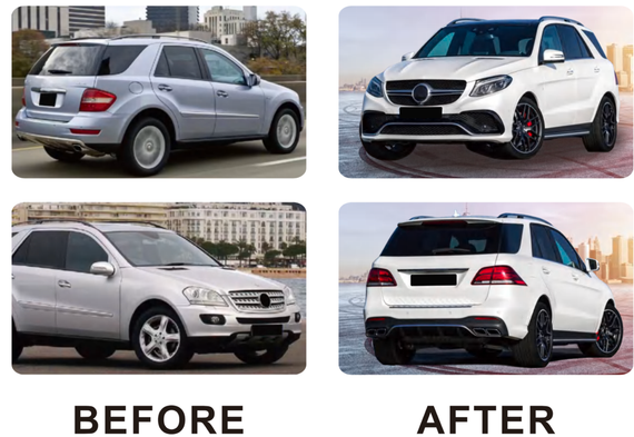 Комплект рестайлінгу в GLE63 AMG для Mercedes ML W164 2005-2011 рр
