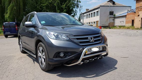 Передняя защита WT003 (нерж.) для Honda CRV 2012-2016 гг | Зображення 6