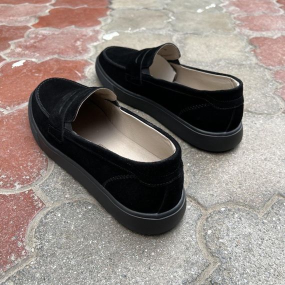 Замшеві чоловічі туфлі на чорні підошві 45 розмір | Зображення 3