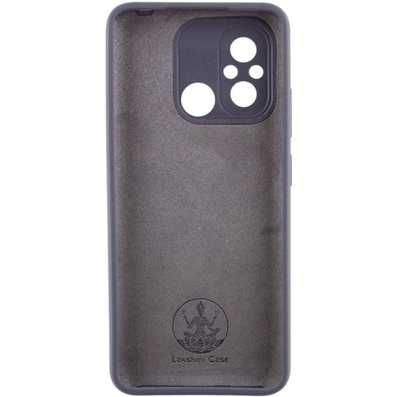 Чехол Silicone Cover Lakshmi Full Camera (AAA) для Xiaomi Redmi 12C Серый / Dark Gray | Зображення 2