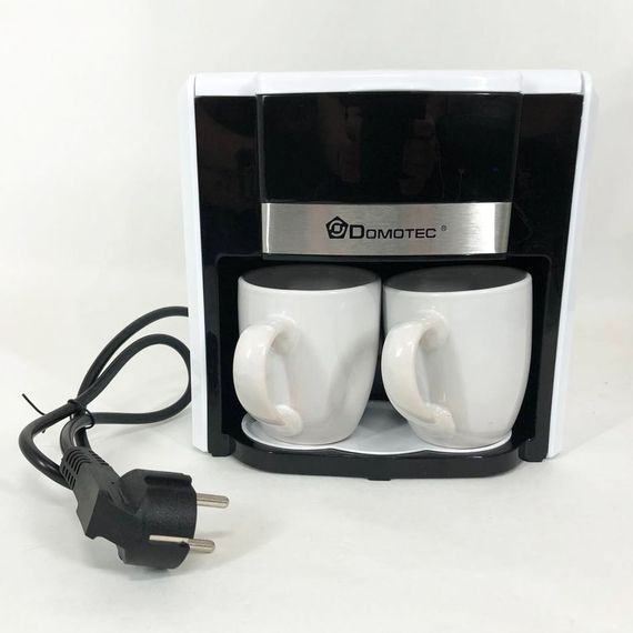 Маленька кавоварка Domotec MS-0706 / Маленька кавоварка для дому / Кавоварка WD-564 для дому