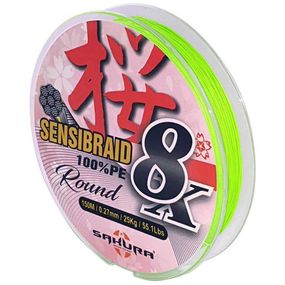 Шнур Sakura SENSIBRAID 8  -150M/0,10 мм жовтий - SAPLE40030.10-CHA