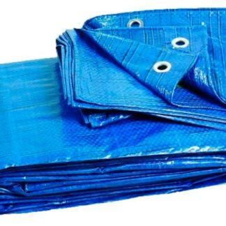 Тент 60г/м2 8х12м Blue тарпауліновий тент | Зображення 4