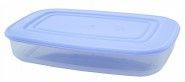 Контейнер для харчових продуктів 1,5л прямокутний прозорий/бузковий Алеана
