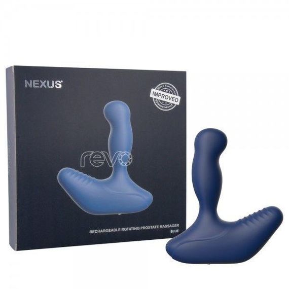 Масажер простати Nexus Revo New Blue з масажною голівкою, діаметр 3,4 см
