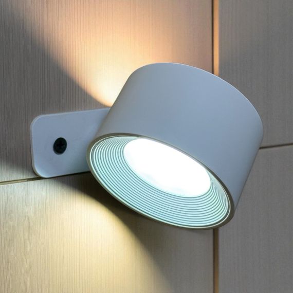 Настінний світильник Mexllex LED з акумулятором та сенсорним керуванням, 360° обертання - White | Зображення 4