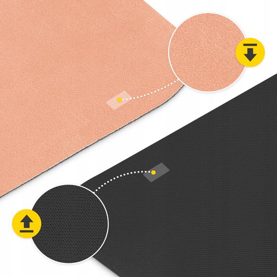 Килимок (мат) спортивний 4FIZJO замша 183 x 61 x 0.15 см для йоги та фітнесу Orange (P-5905973404402) | Зображення 1