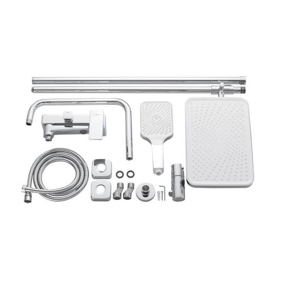 Душова система латунна універсальна Lidz Orion 1030 на три споживача (з виливом) (k35) LDORI1030CRM48092 Chrome | Зображення 6