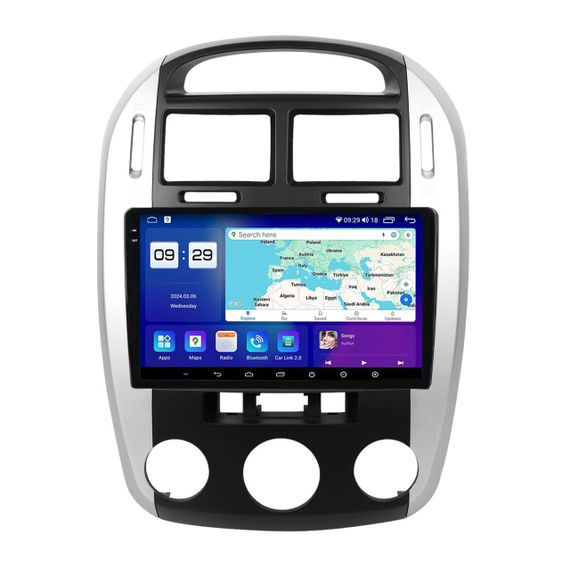 Штатна магнітола серії Mekede M200S 2K під Kia Cerato 1 LD 2004-2008 (F1) 9 дюймів