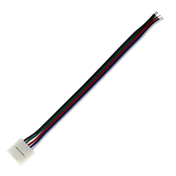Конектор SV на 5 контактів (5 pin) 15 см для RGBW LED односторонній стрічки 5 шт, 12mm | Зображення 1