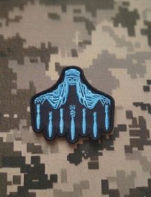 Шеврон Смерть / світло синій
