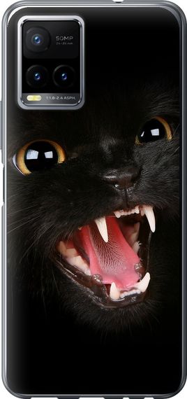 Чехол на Vivo Y33s Чёрная кошка "932u-2643-17620"