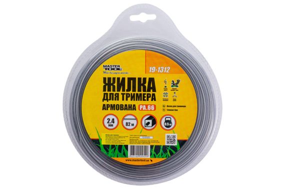 Леска для триммера Mastertool - 2,4 мм x 82 м квадрат армированный (19-1312) | Зображення 2