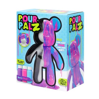 Набор для творчества ToyMonster Pour Palz Флюид Арт - Мишка &quot;Ягодный взрыв&quot; (GS-G08682) | Зображення 5