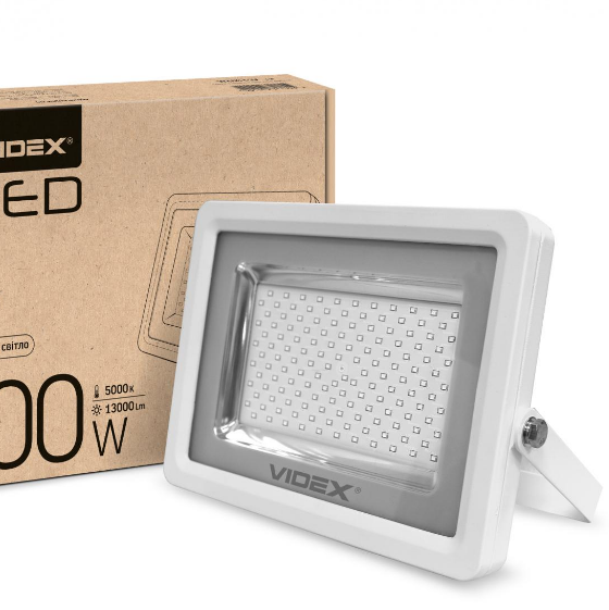 LED Прожектор 100W 5000К 220V білий VL-F1005W Videx