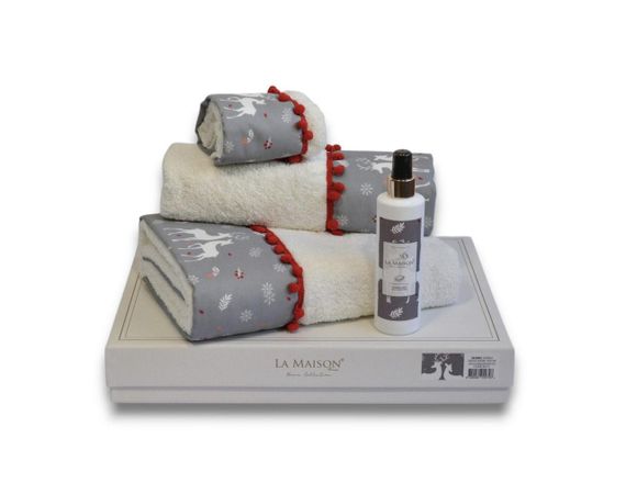 Подарочный набор полотенец La Maison, 3 шт. с ароматом Sedric | Зображення 4